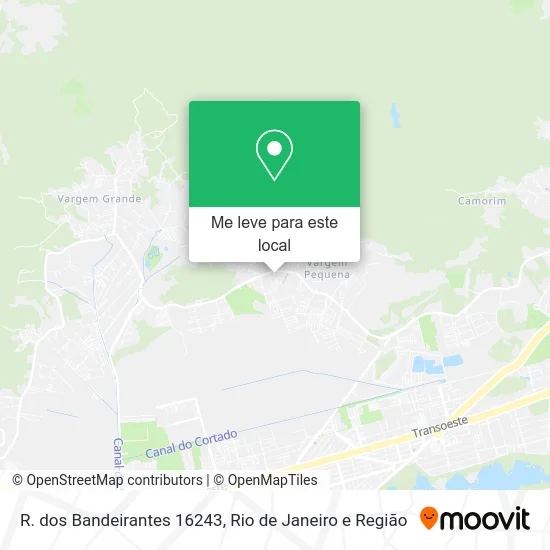 R. dos Bandeirantes 16243 mapa