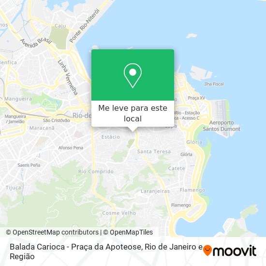 Balada Carioca - Praça da Apoteose mapa