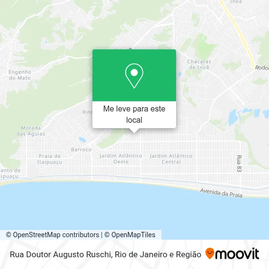 Rua Doutor Augusto Ruschi mapa