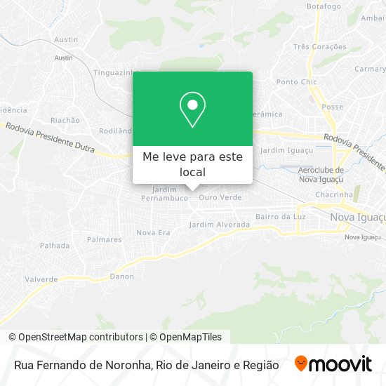 Rua Fernando de Noronha mapa