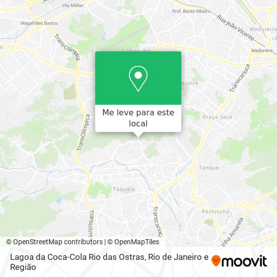 Lagoa da Coca-Cola Rio das Ostras mapa