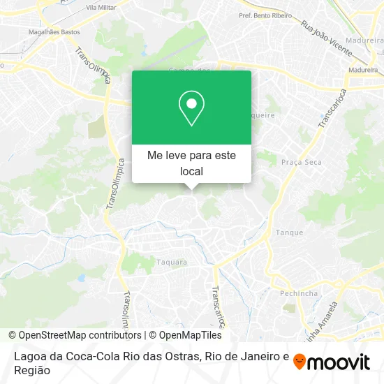 Lagoa da Coca-Cola Rio das Ostras mapa