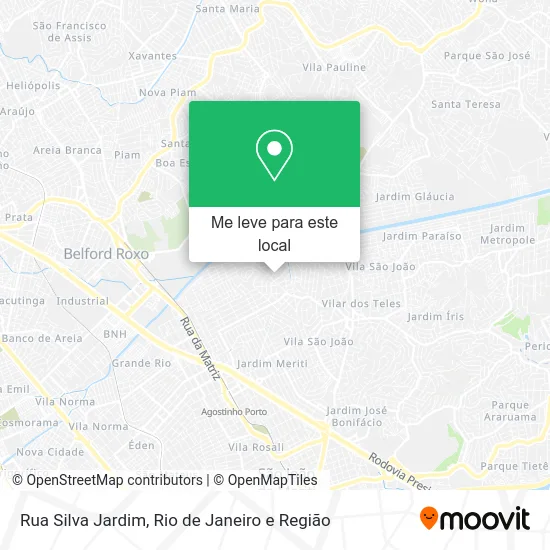 Rua Silva Jardim mapa