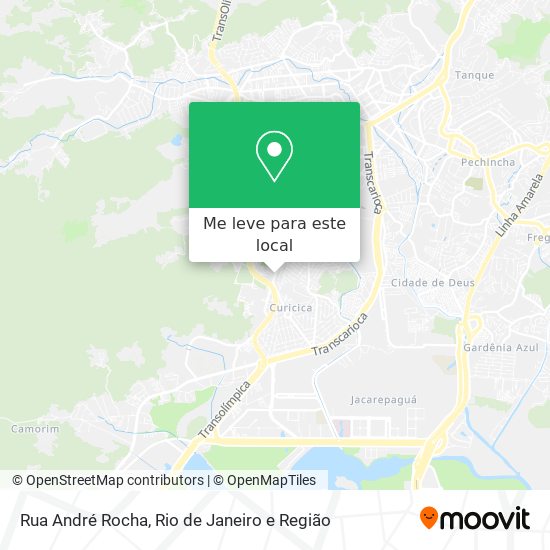 Rua André Rocha mapa