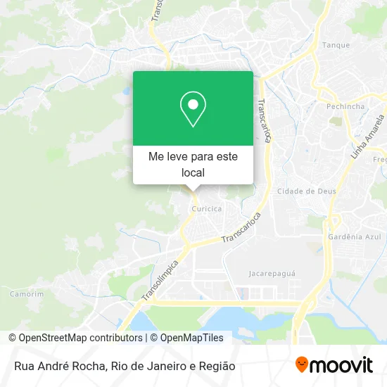 Rua André Rocha mapa
