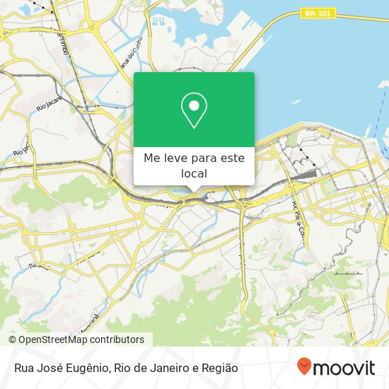 Rua José Eugênio mapa