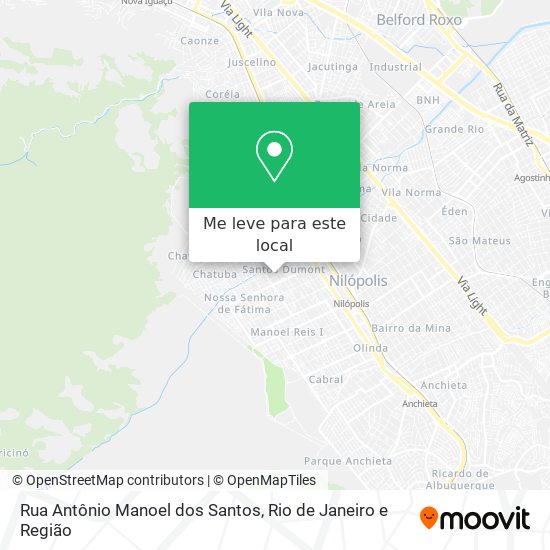 Rua Antônio Manoel dos Santos mapa