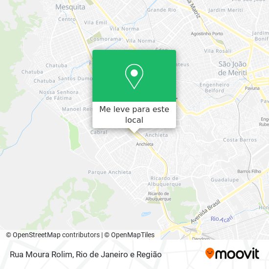 Rua Moura Rolim mapa