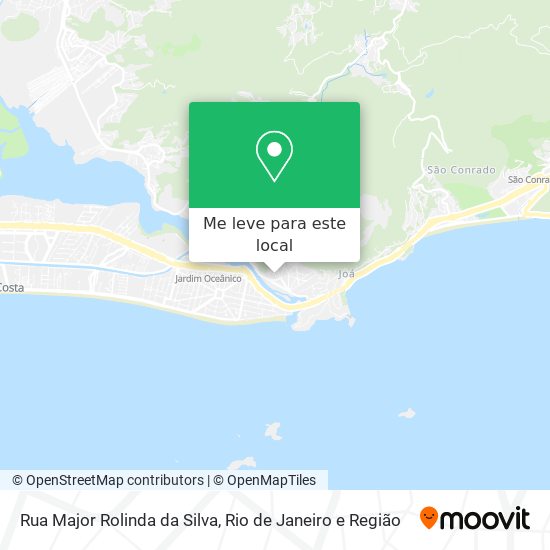 Rua Major Rolinda da Silva mapa