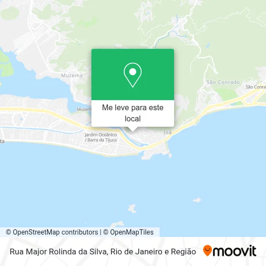 Rua Major Rolinda da Silva mapa