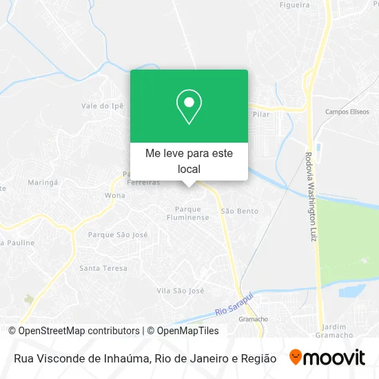 Rua Visconde de Inhaúma mapa