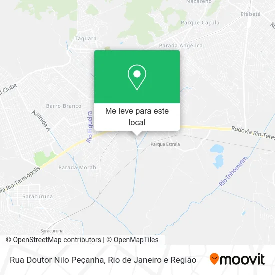 Rua Doutor Nilo Peçanha mapa