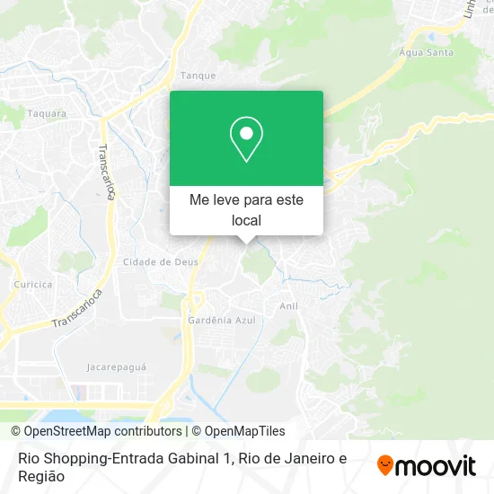 Rio Shopping-Entrada Gabinal 1 mapa