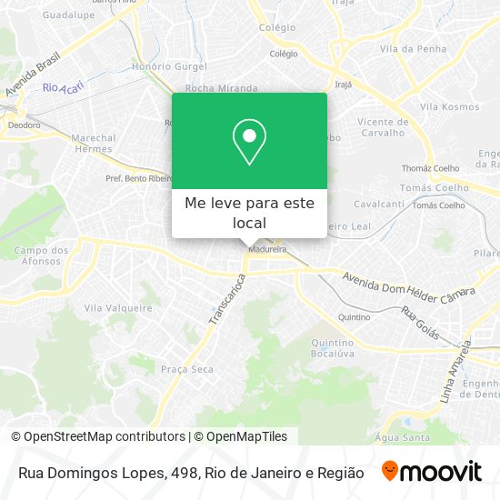 Rua Domingos Lopes, 498 mapa