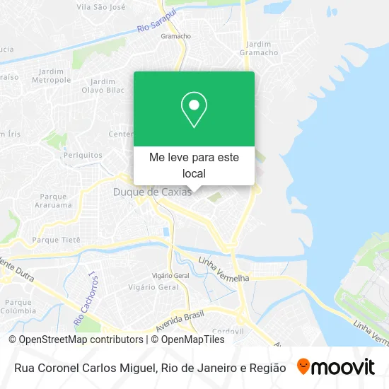 Rua Coronel Carlos Miguel mapa