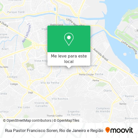 Rua Pastor Francisco Soren mapa