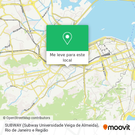 SUBWAY (Subway Universidade Veiga de Almeida) mapa