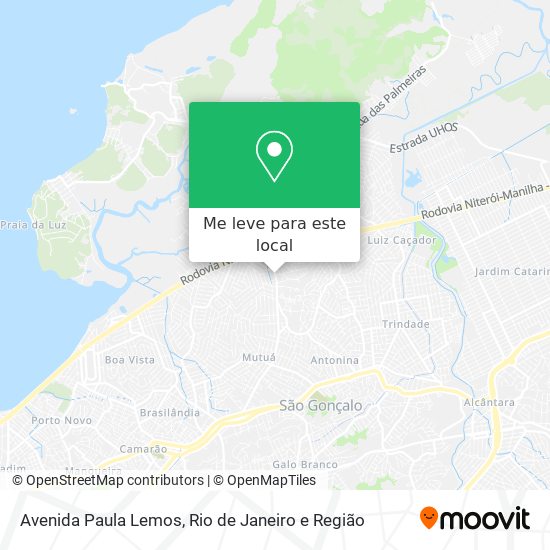 Avenida Paula Lemos mapa