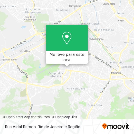 Rua Vidal Ramos mapa