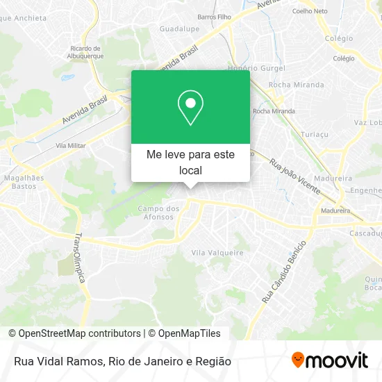 Rua Vidal Ramos mapa
