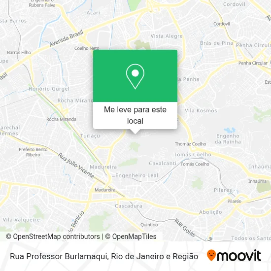 Rua Professor Burlamaqui mapa