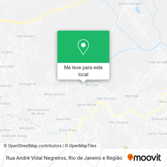 Rua André Vidal Negreiros mapa