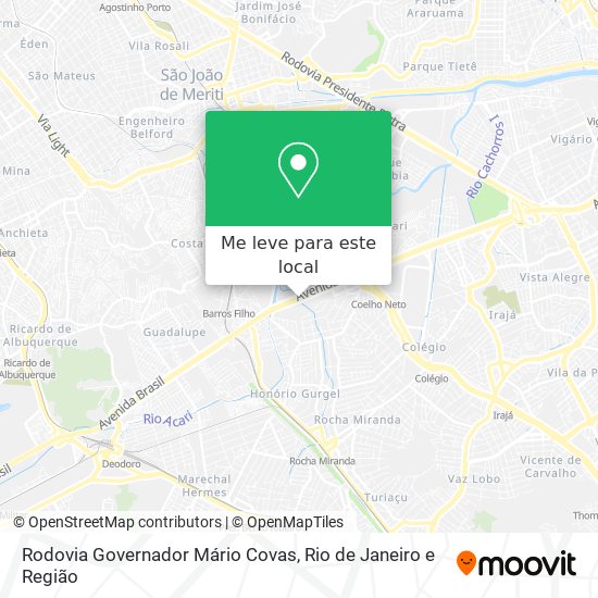 Rodovia Governador Mário Covas mapa