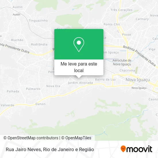 Rua Jairo Neves mapa