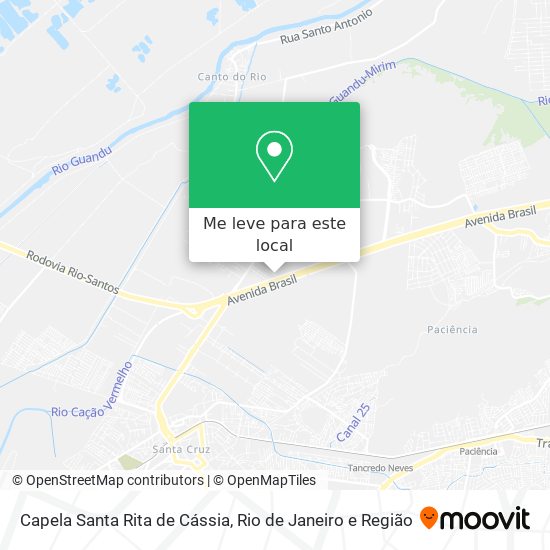 Capela Santa Rita de Cássia mapa