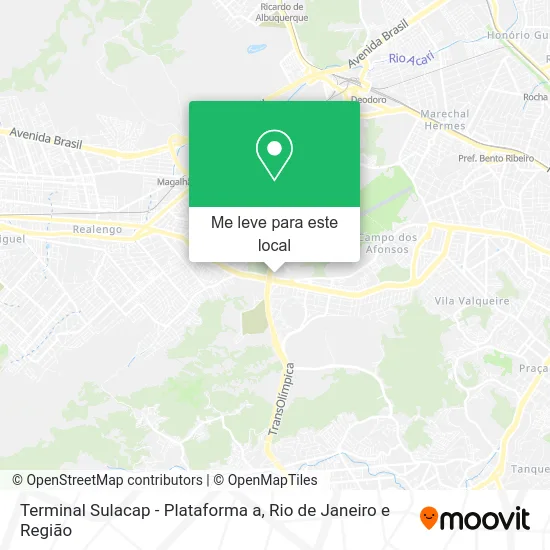 Terminal Sulacap - Plataforma a mapa