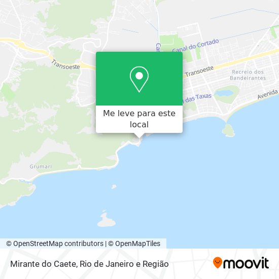 Mirante do Caete mapa
