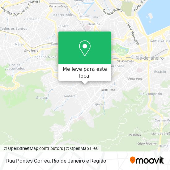 Rua Pontes Corrêa mapa