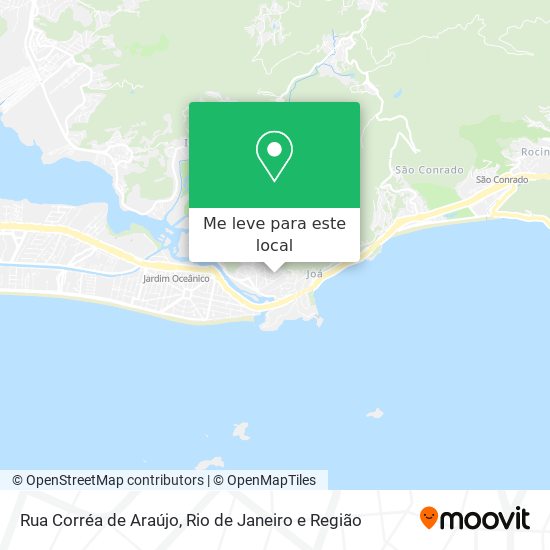 Rua Corréa de Araújo mapa