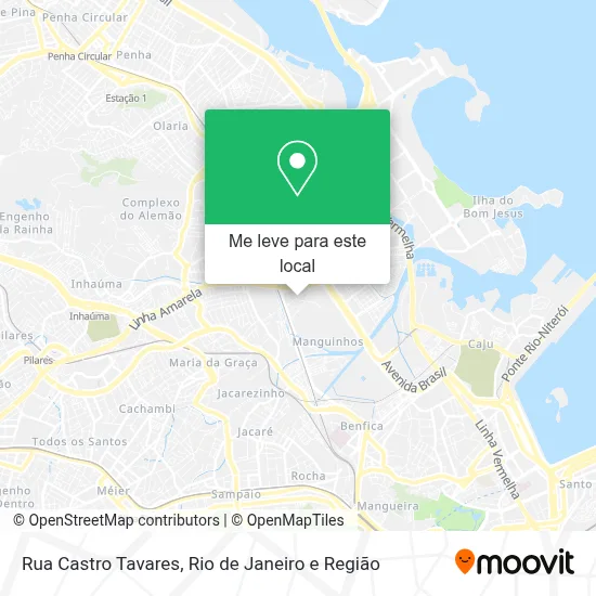 Rua Castro Tavares mapa