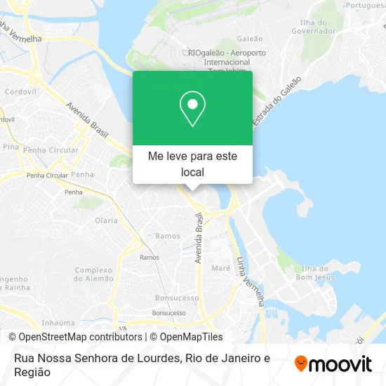 Rua Nossa Senhora de Lourdes mapa