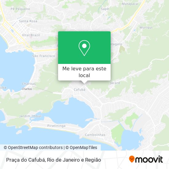 Praça do Cafubá mapa