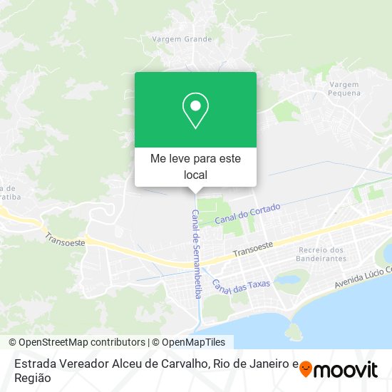 Estrada Vereador Alceu de Carvalho mapa