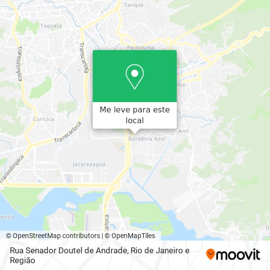 Rua Senador Doutel de Andrade mapa