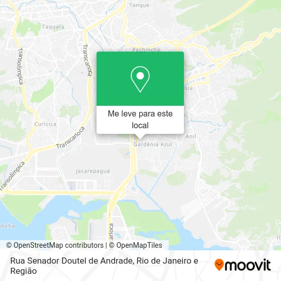 Rua Senador Doutel de Andrade mapa