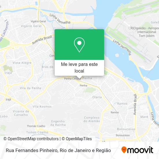 Rua Fernandes Pinheiro mapa