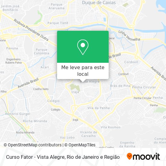 Curso Fator - Vista Alegre mapa