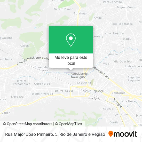 Rua Major João Pinheiro, 5 mapa