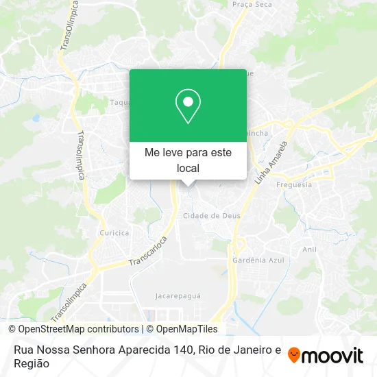 Rua Nossa Senhora Aparecida 140 mapa