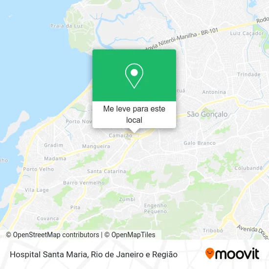 Hospital Santa Maria mapa