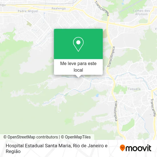 Hospital Estadual Santa Maria mapa