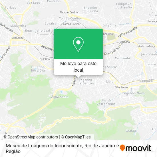 Museu de Imagens do Inconsciente mapa