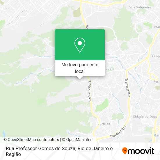 Rua Professor Gomes de Souza mapa