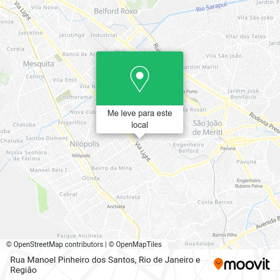 Rua Manoel Pinheiro dos Santos mapa