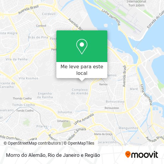 Morro do Alemão mapa