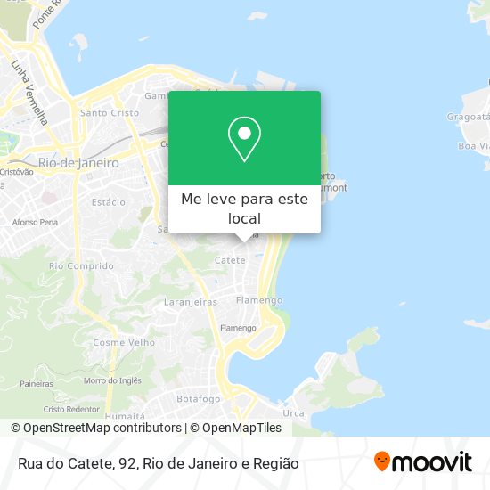 Rua do Catete, 92 mapa